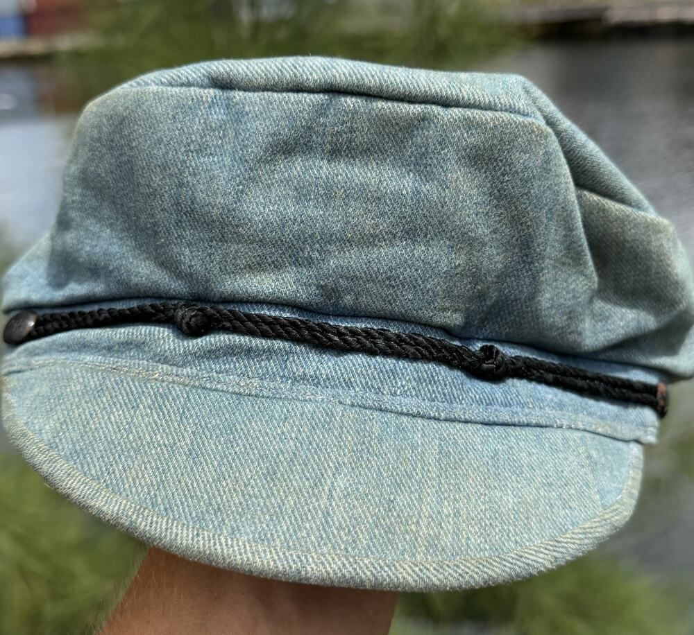 Vintage 60s Denim Hat Women's Casual